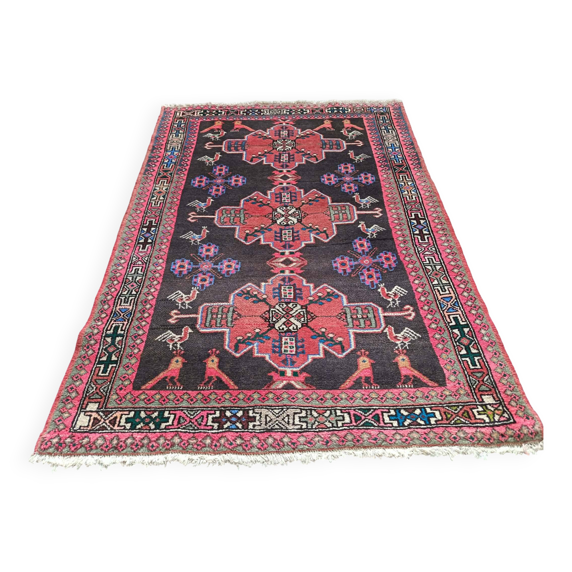 Handmade Hamadan Persian rug