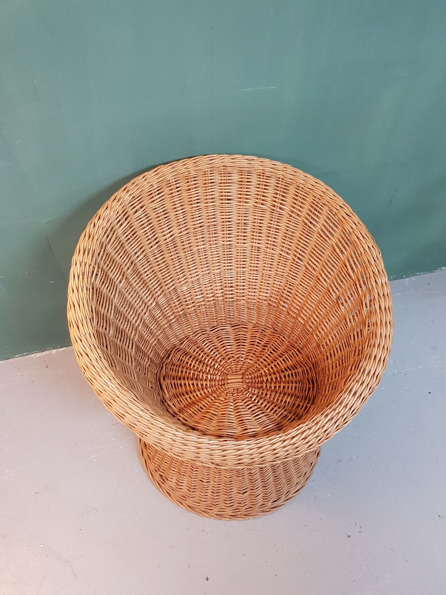 Vintage wicker chair egon