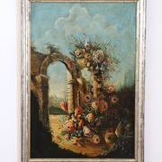 Antique Still Life, Oil On Canvas, Italy, 19th Century