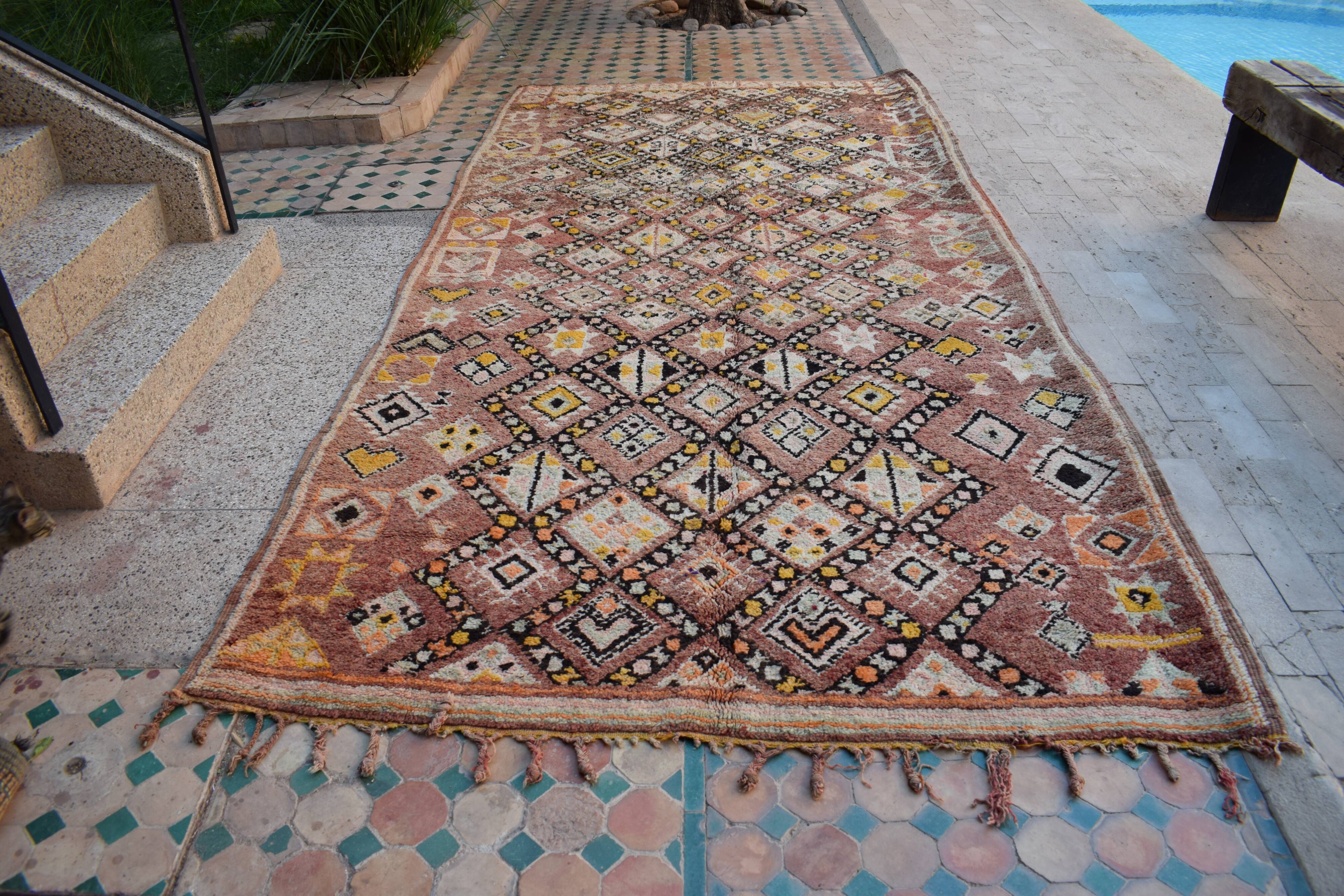 Vintage Moroccan Berber rug