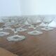 9 coupes à champagne art déco taillées main