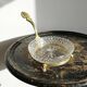 Crystal vide-poche from Sèvres, created by L. Seiler, with an antique gold mount.