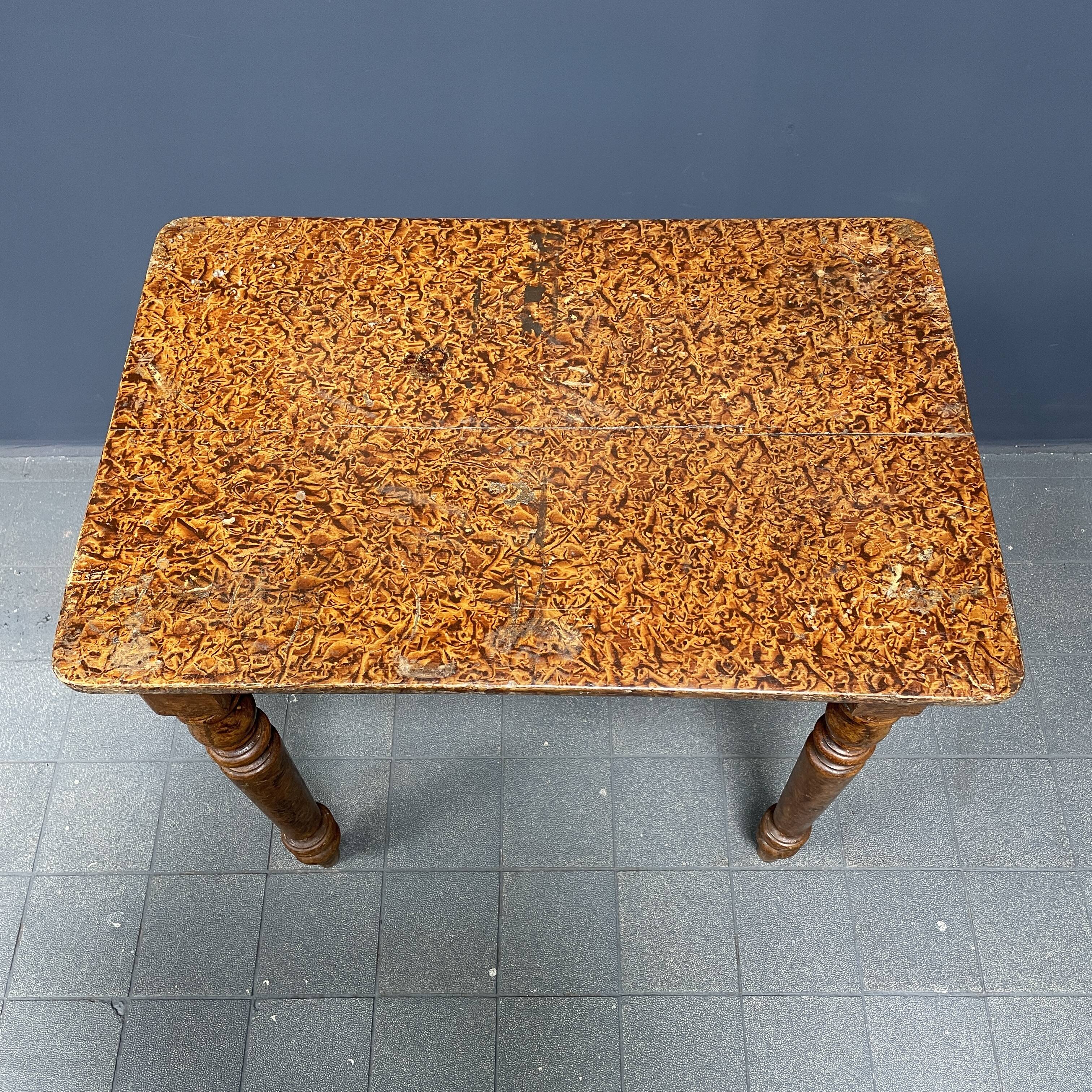 Painted old brocante small table