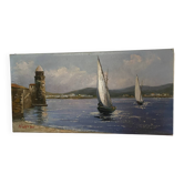 Peinture sur toile "Port de Collioure"