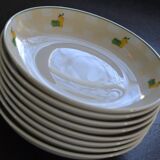 8 Guy Degrenne plates, “sweet and salty” model