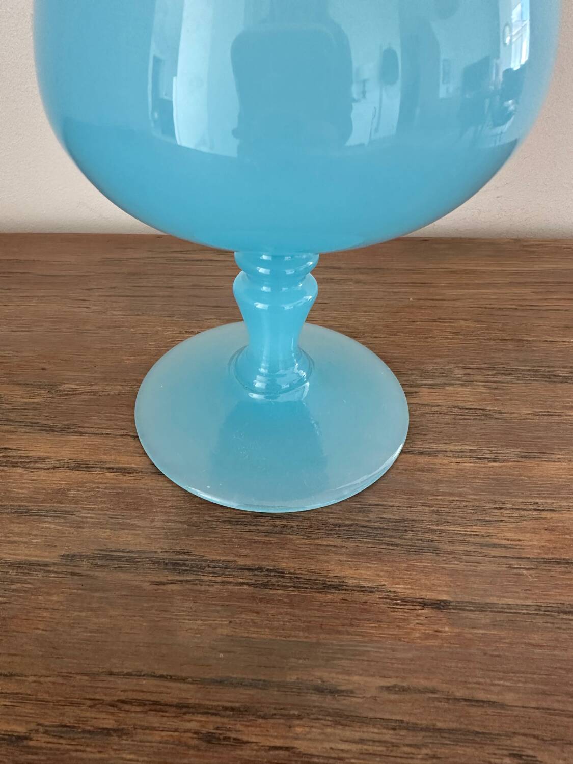 Blue opaline vase