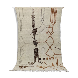 Tapis Marocain berbère 232 x 142 cm tapis Azilal en laine
