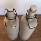 Enamelled sandstone bottles