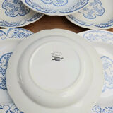 6 assiettes creuses Digoin Sarreguemines Cordoue