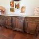 Large walnut sideboard in Louis XV style