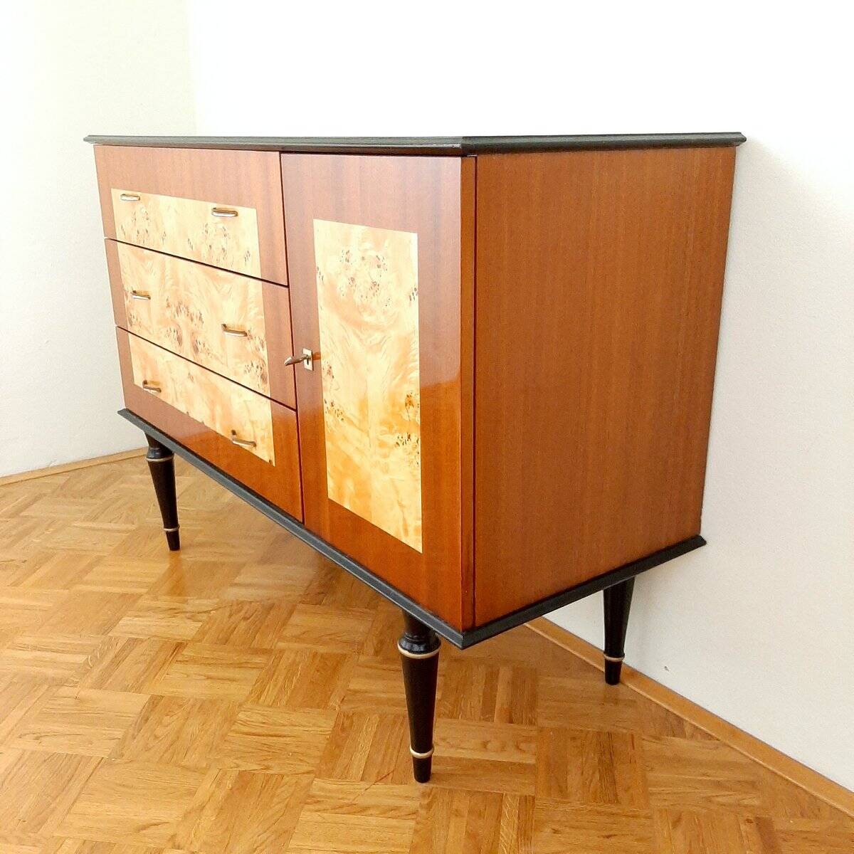 Mid-century wooden buffet by Stjepan Sekulic, 1970s