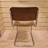 Pair of vintage tubular chairs