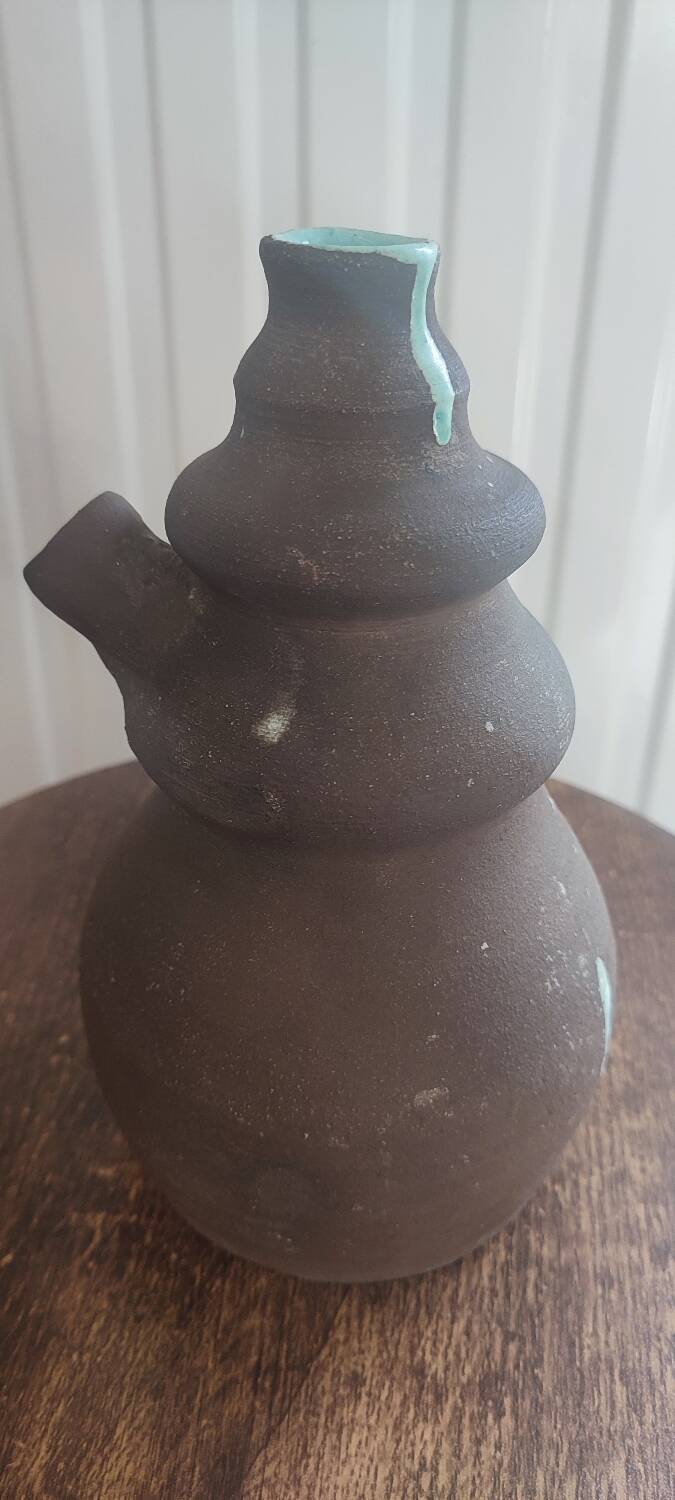 Pichet , cruche en grès signée CK céramique vintage 1960-1970