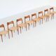 Arne Hovmand Olsen set of eight dining chairs in oak Mogens Kold Denmark 19