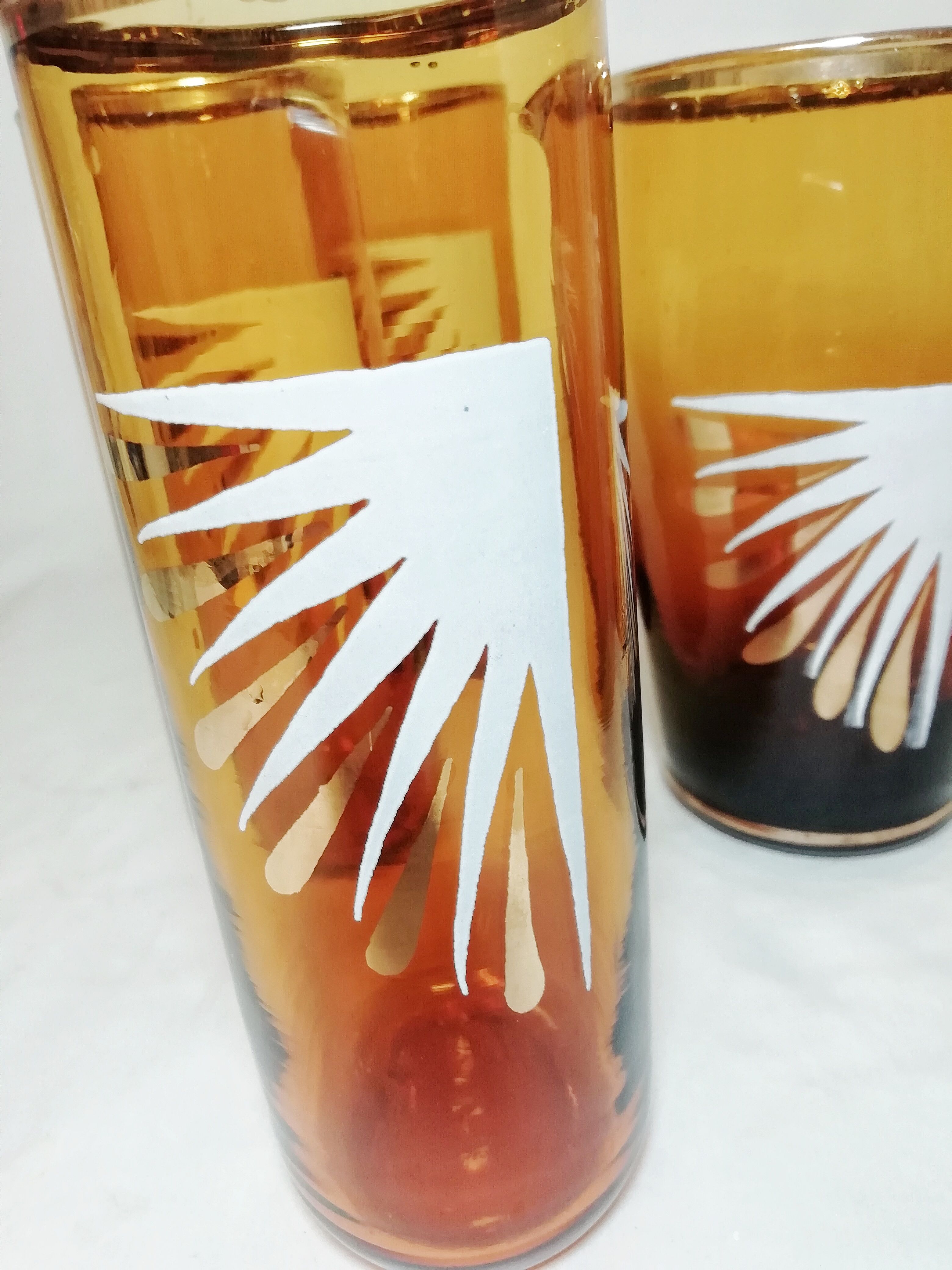 Jeu carafe et verres vintage