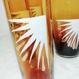 Game decanter and glasses vintage