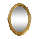 Beveled oval mirror 90x55cm