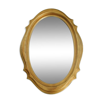 Beveled oval mirror 90x55cm