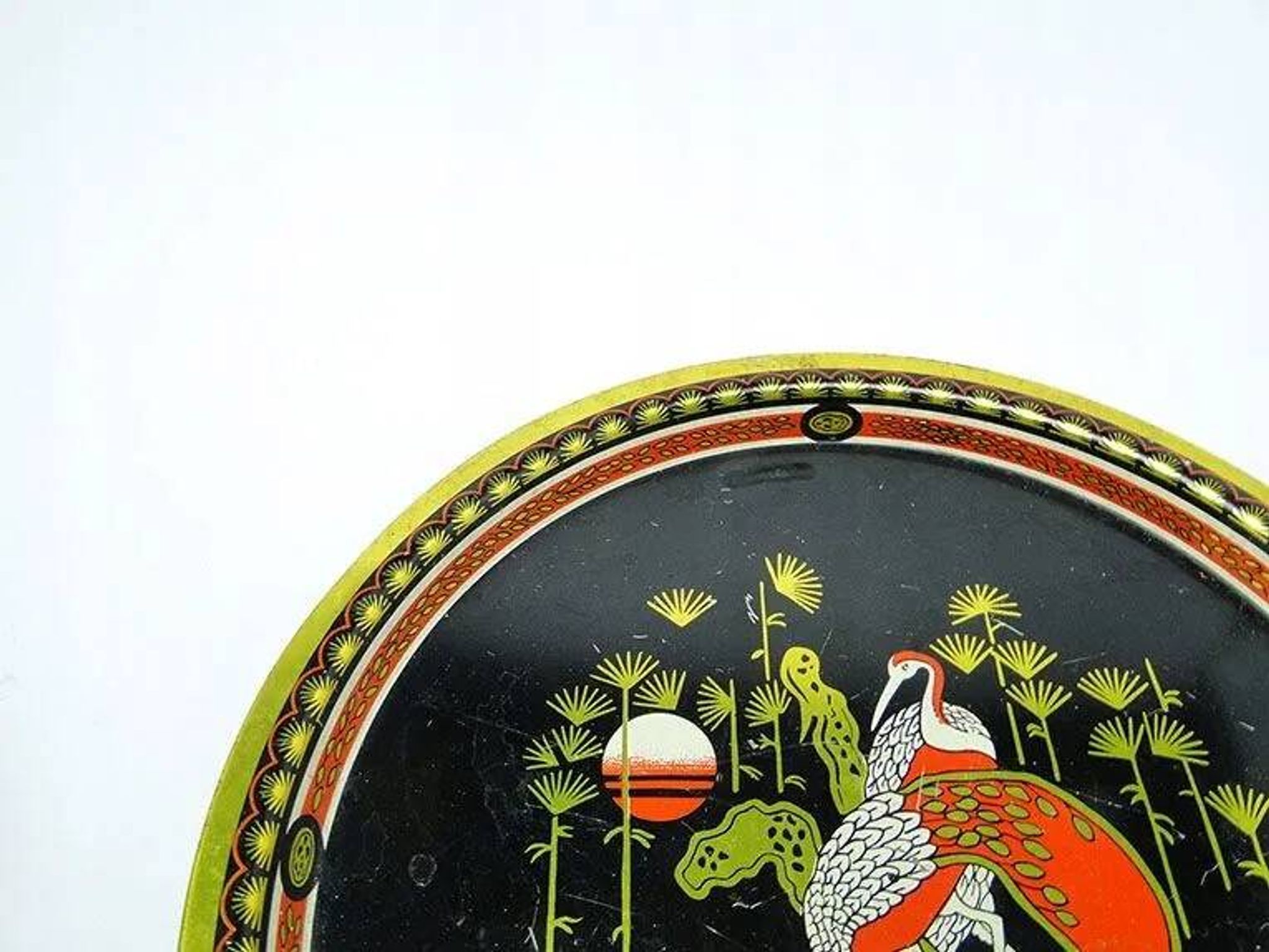D7Z USSR Soviet tray with cranes PRL
