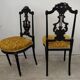Pair of musical chairs, 19th century