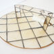 Applique ronde en nacre vintage
