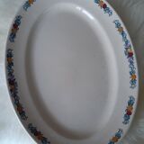Plat ovale terre de fer Treillage Longchamp