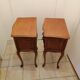 Pair of old wooden bedsides