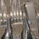 9 fish cutlery pieces, 18 pieces, silver-plated metal, Christofle Marly silversmiths