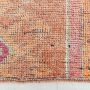Pink & Orange Oriental Vintage Runner Rug, 101x301Cm