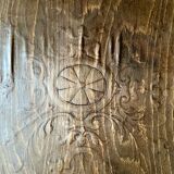 Bistro-style bench in embossed wood stamped Thonet - early 20th century