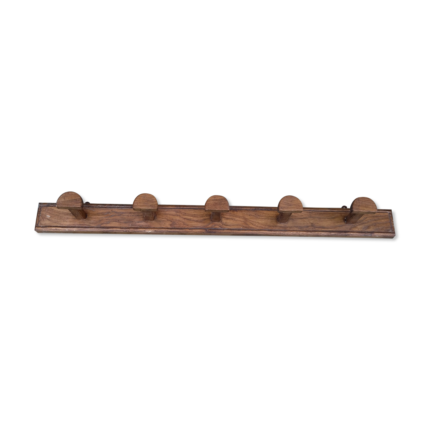 Portemanteau bois brut années 50