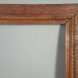 Old carved wood frame for orientalist painting 64.4x54.4 cm, leafing 50.6x40.5 cm SB