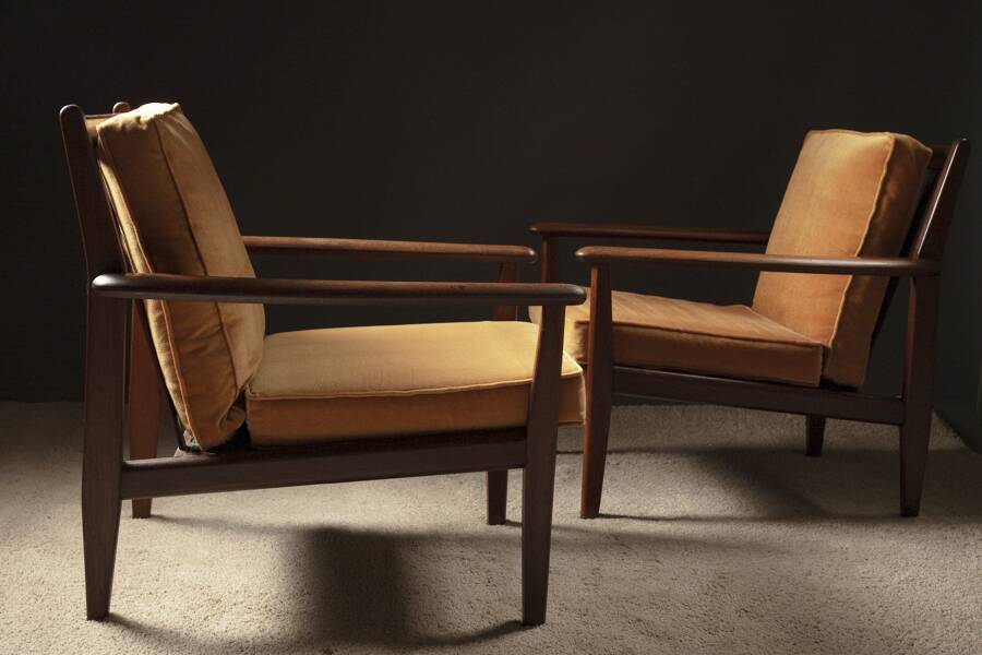 Pair of Scandinavian armchairs