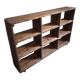 Old workshop shelf in French pine, industrial shoe cabinet, around 1900.