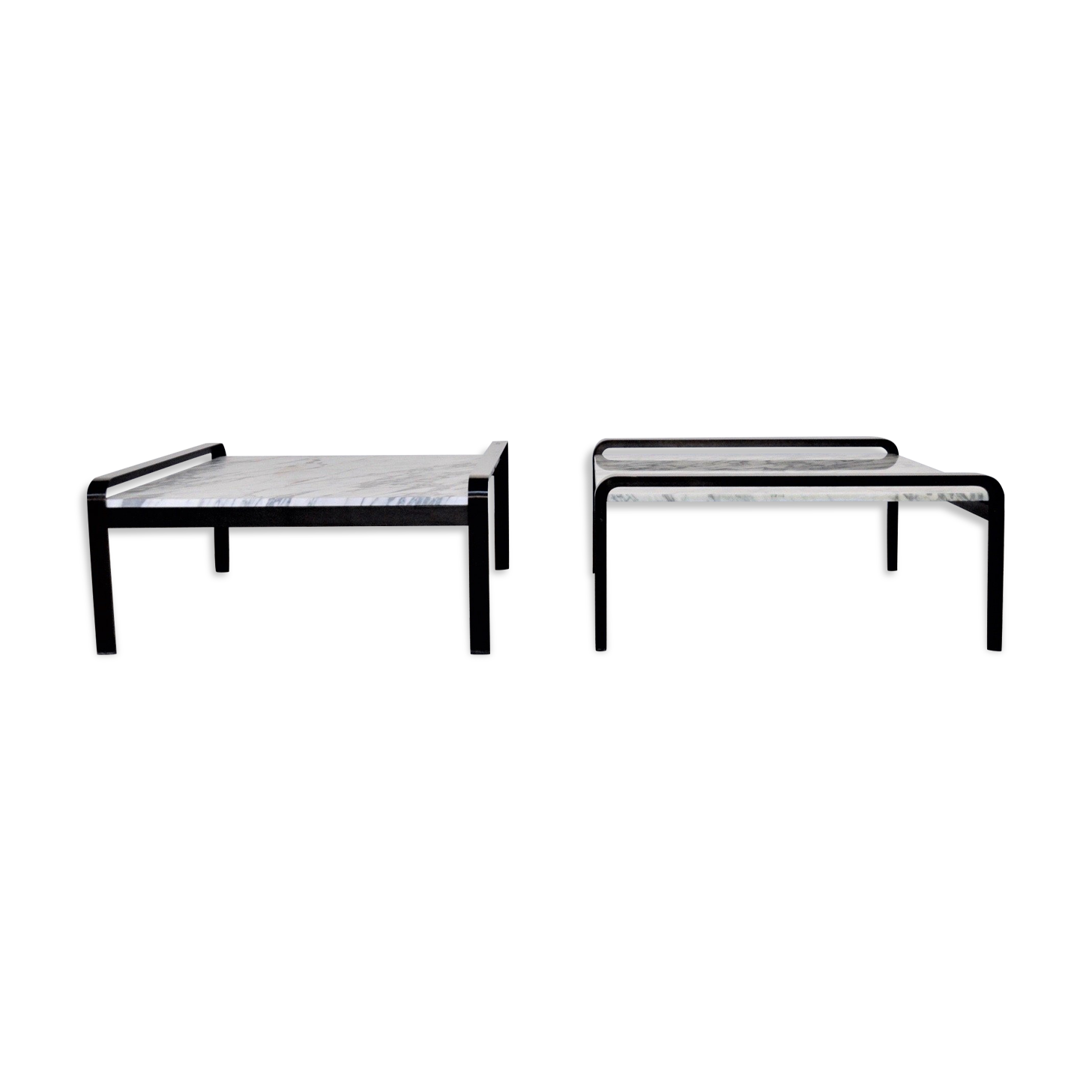 Vintage Coffee Table by Tito Agnoli for Matteo Grassi, Italy, Set of 2