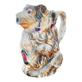 Pichet barbotine ours tambourin