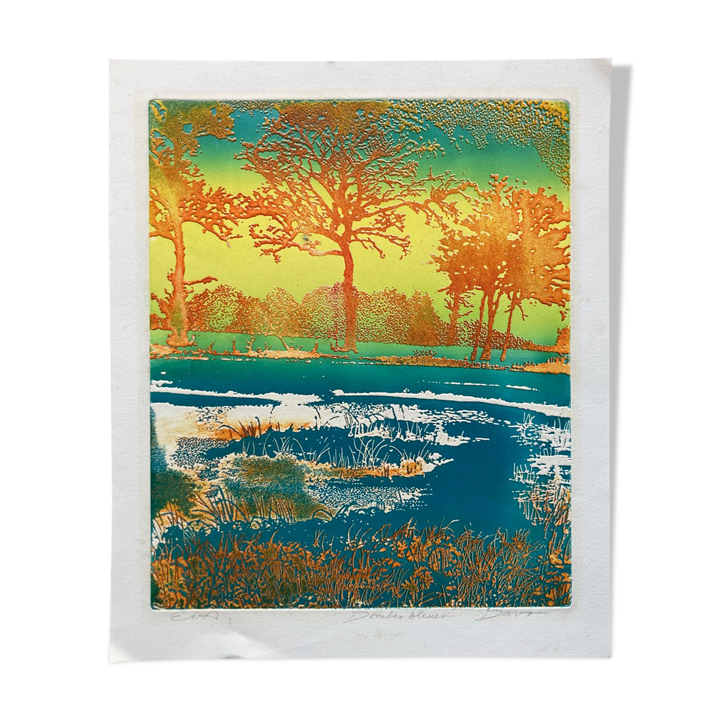 Engraving signed Jean Davo 1970