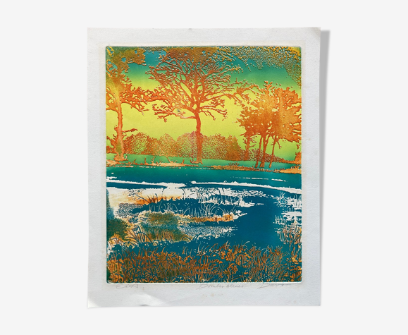 Gravure signée Jean Davo 1970