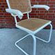 Cesca Chair model with armrest in white