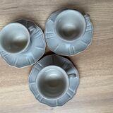 Set of 3 cups and subcups