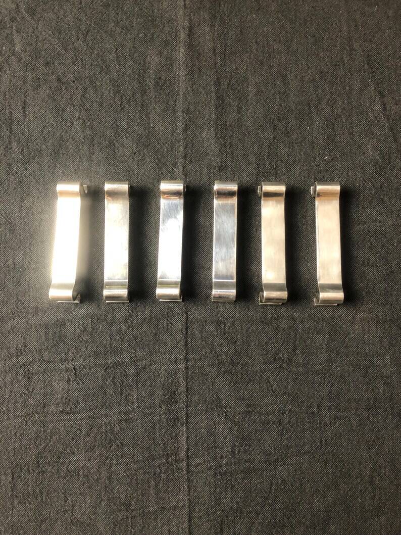 Vintage Christofle Silver Metal Knife Rests - Gallia Arabesque - Set of 6