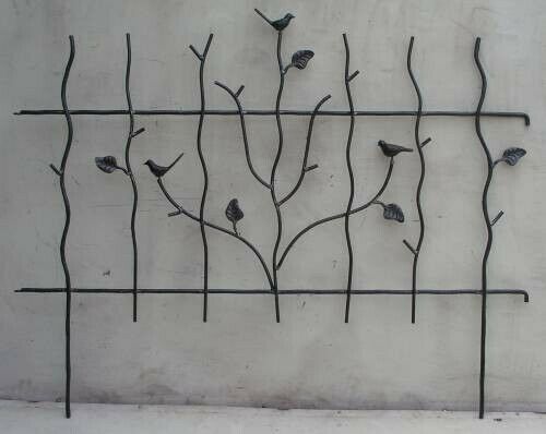 Garden barrier with birds