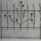 Garden barrier with birds