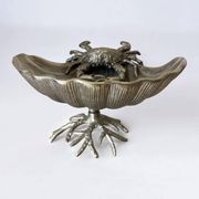 Crab & Shell aluminium centerpiece, France, 1980s