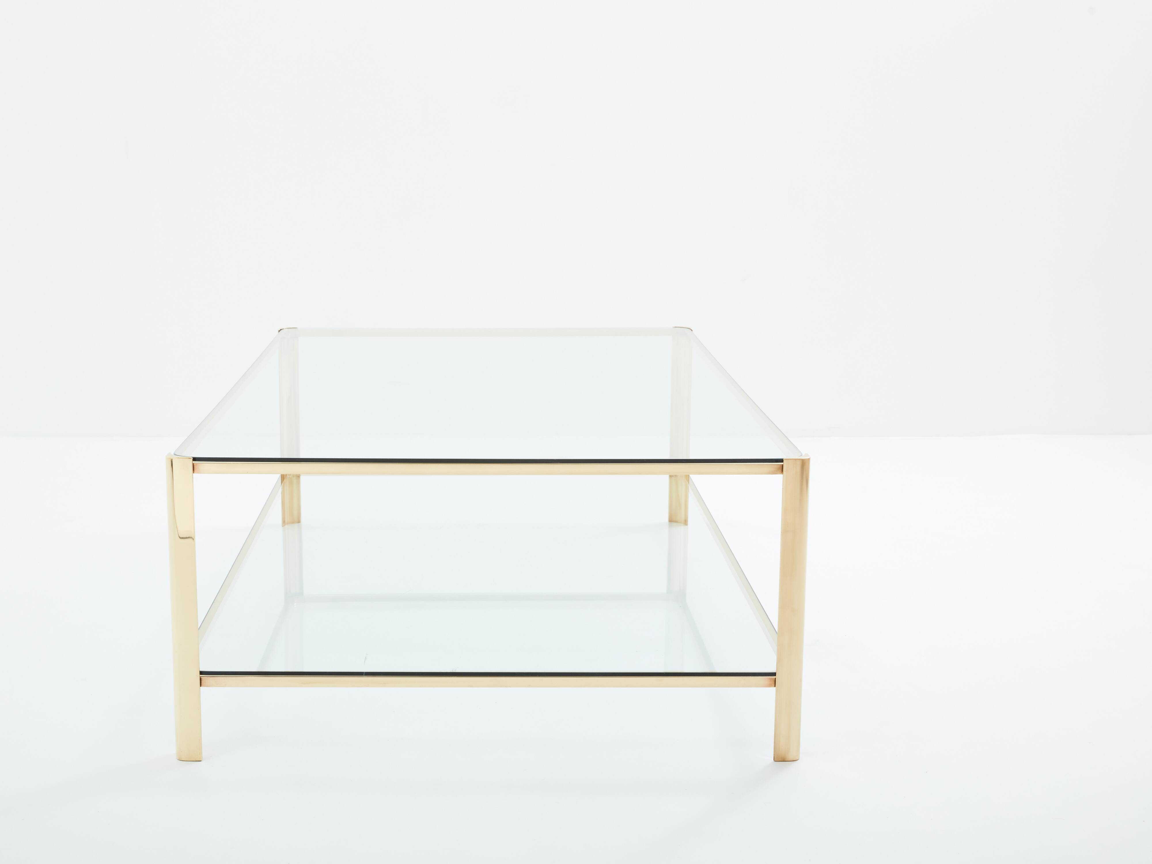 Bronze coffee table JT Lepelletier for Broncz circa 1960