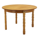 Round oak table, Danish design, 1960s, designer: Henning Kjærnulf