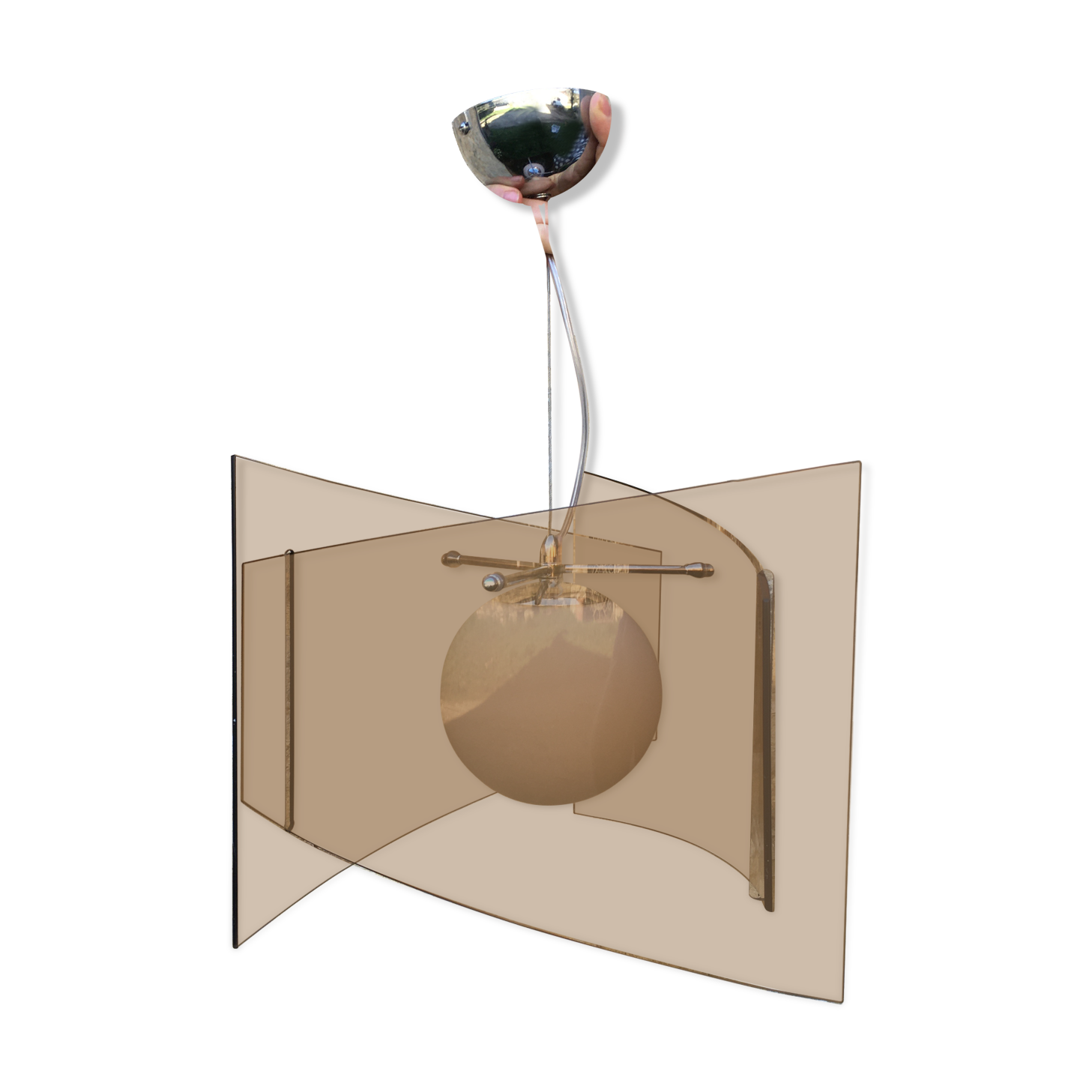 Smoked glass hanging