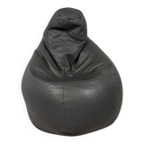 Zanotta Sacco large model leather beanbag lounge chair 1980’s