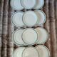 12 flat plates in ironstone from Badonviller