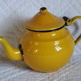 Ancient enamelled teapot